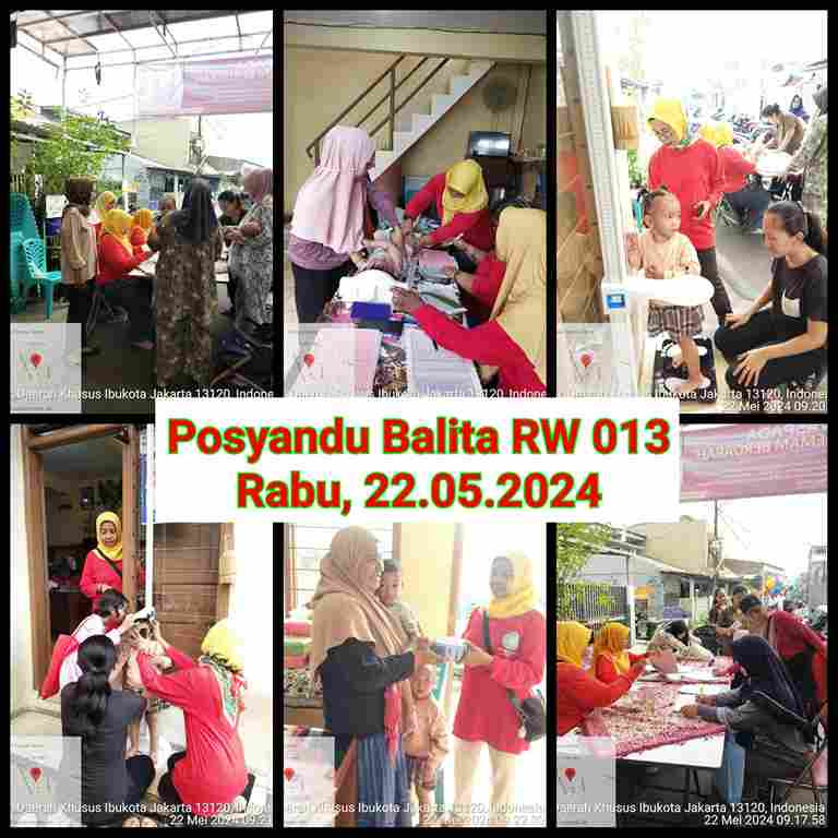 Monitoring Posyandu Balita RW 013