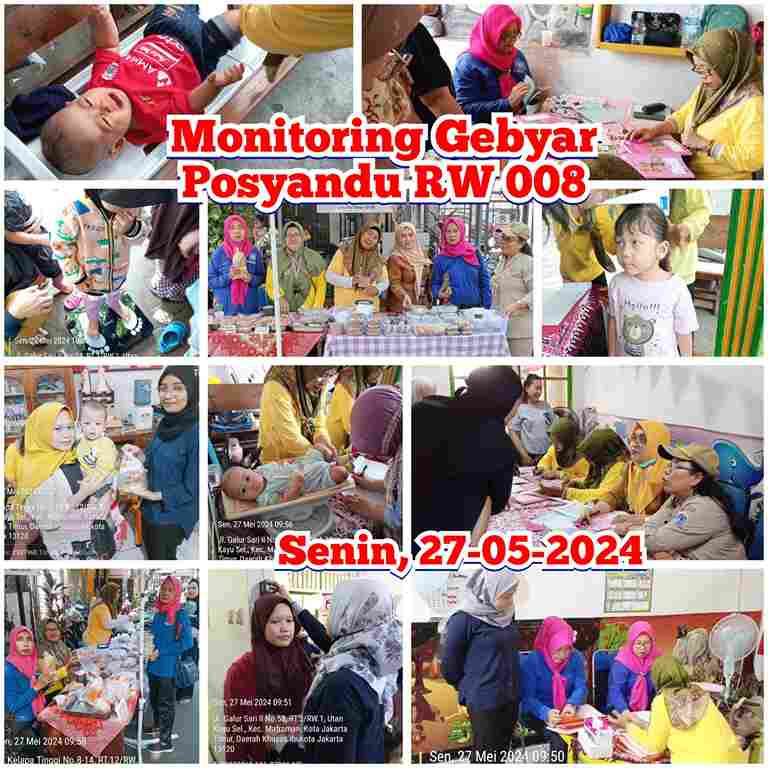 Monitoring Gebyar Posyandu RW 008