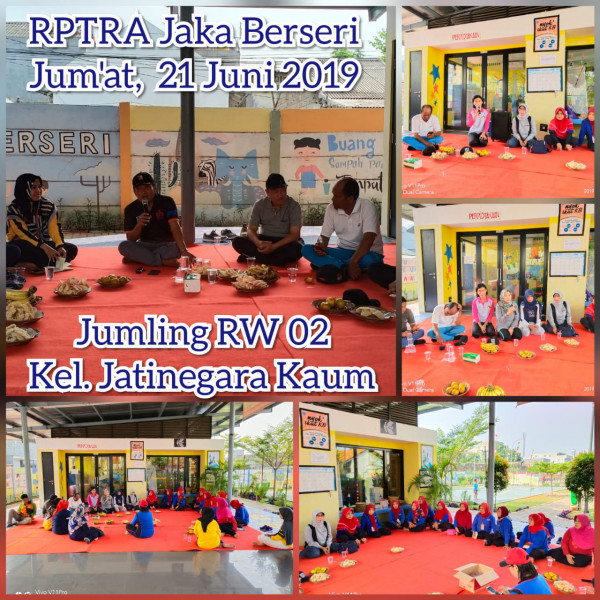 Jumling Kader Jumantik RW 02 di aula RPTRA Jaka Berseri