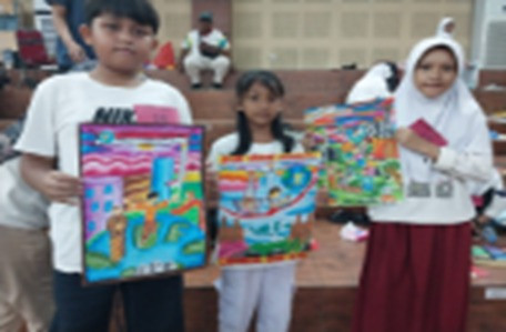 Mengikuti Lomba Mewarnai Dalam Rangka Gebyar Rptra
