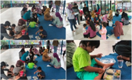 Pemberian PMT Pangan Lokal balita sehat