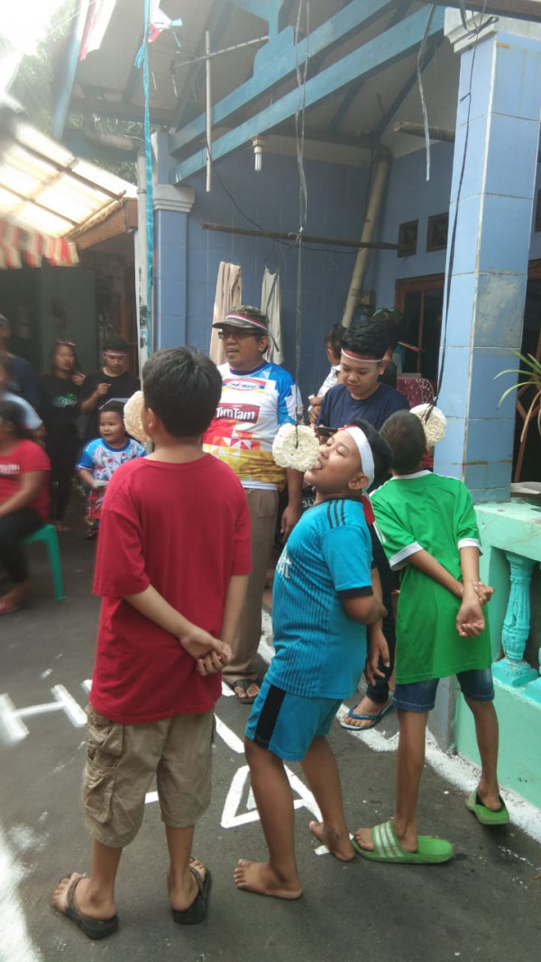 Giat Perlombaan anak anak dalam rangka memeriahkan Hut RI ke -74