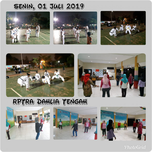 Kegiatan latihan karate dan Latihan Senam