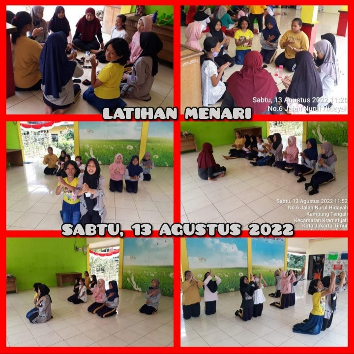 Latihan Menari (Tari Saman)