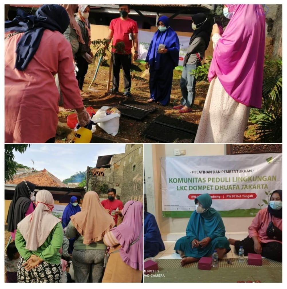 Komunitas Peduli Lingkungan bersama Dompet Dhuafa dan Panah Merah