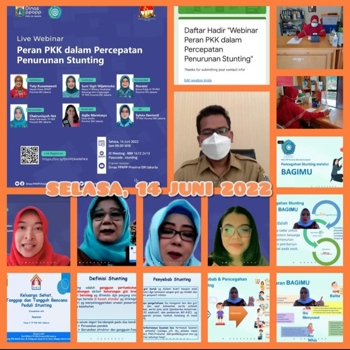 Live webinar 'Peran PKK dalam percepatan penurunan Stunting'