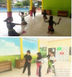 Kegiatan Latihan menari tari tradisional sanggar nusantara