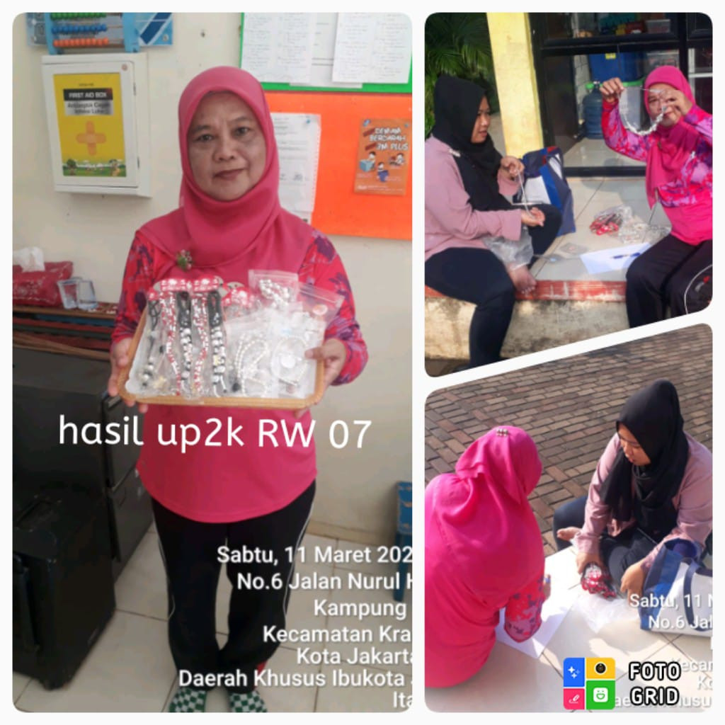 Hasil UP2K RW 07 utk percontohan di Grosmart RPTRA Dahlia