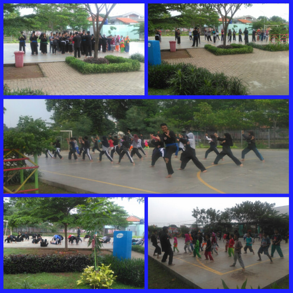 Latihan pencak silat dari Sudin PORA