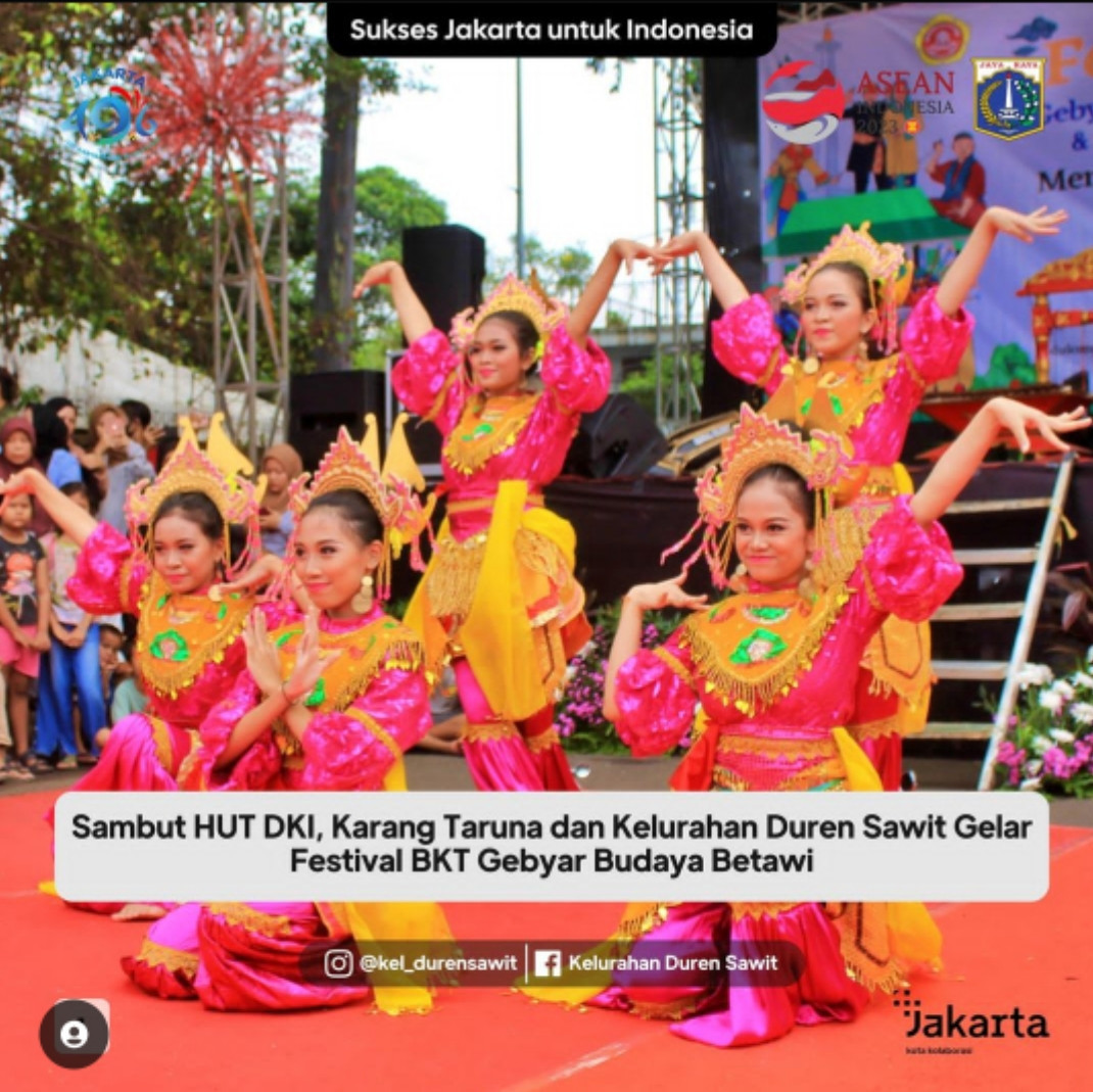 SAMBUT HUT DKI FESTIVAL BKT GEBYAR BUDAYA BETAWI 2023