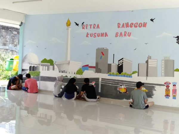 Mural aula Siswa SMK 58