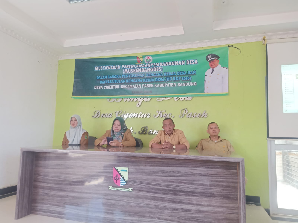 Musrenbangdes Desa Cigentur  tahun 2025