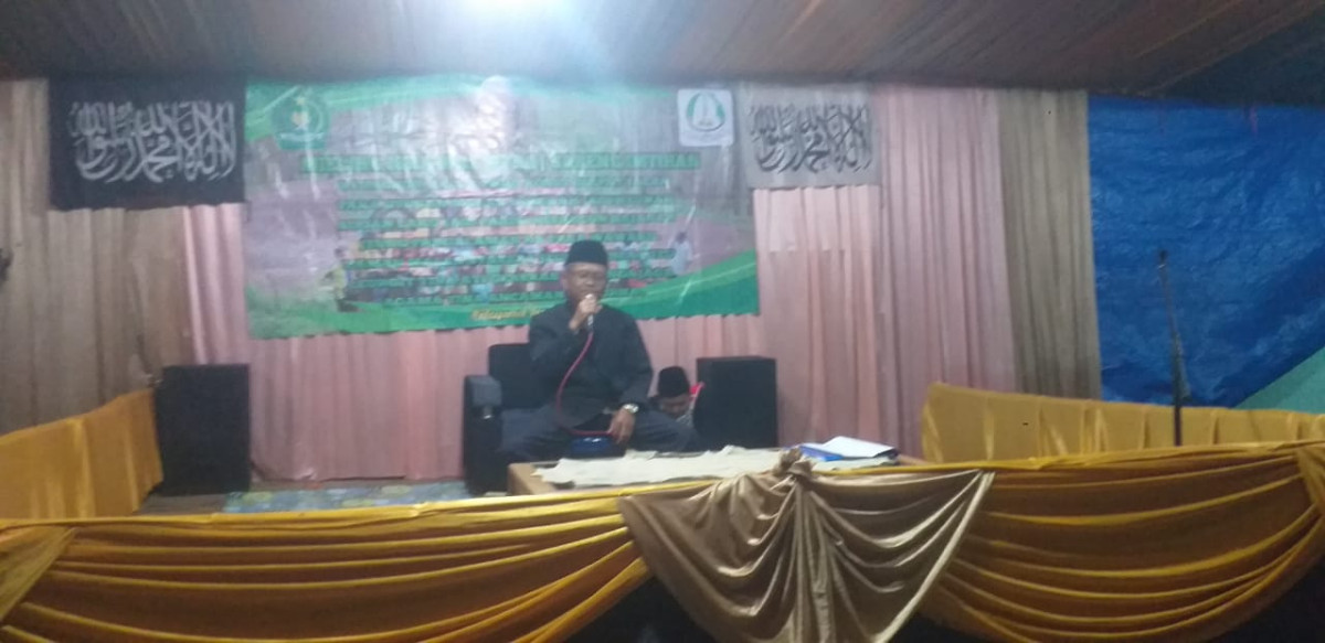 sambutan kepala desa sirnagalih dalam memperingati Maulud Nabi SAW