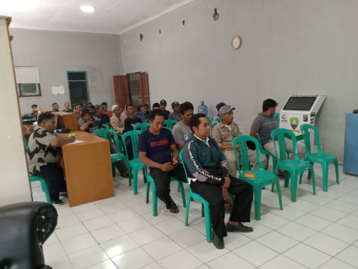 Pertemuan pokja kampung kb samara cobek desa suriamukti