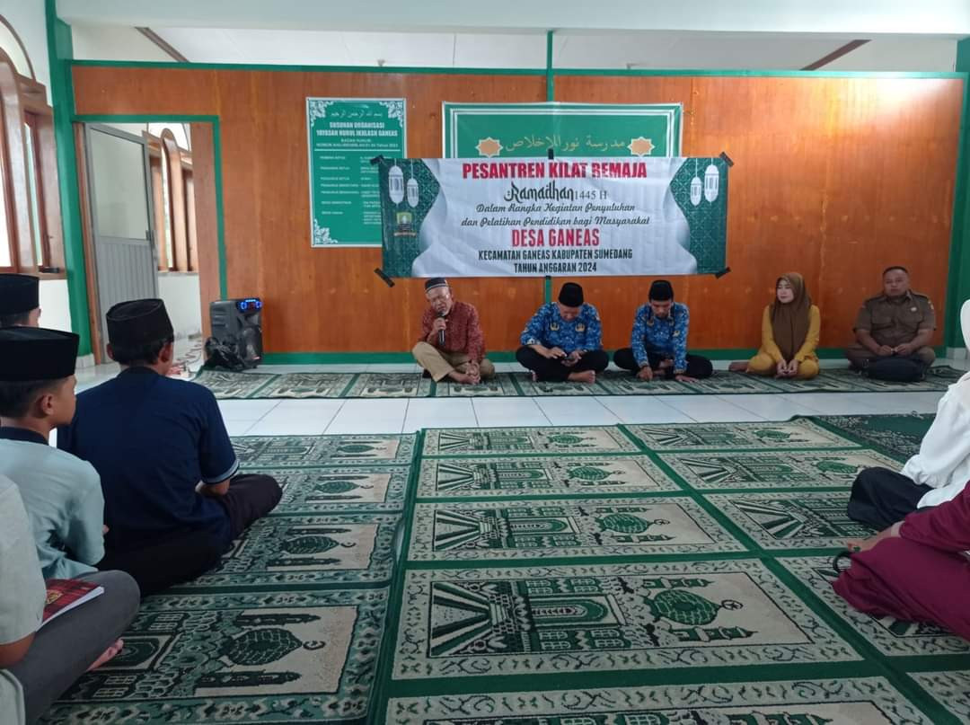 pembukaan pesantren kilat remaja kampung kb desa ganeas