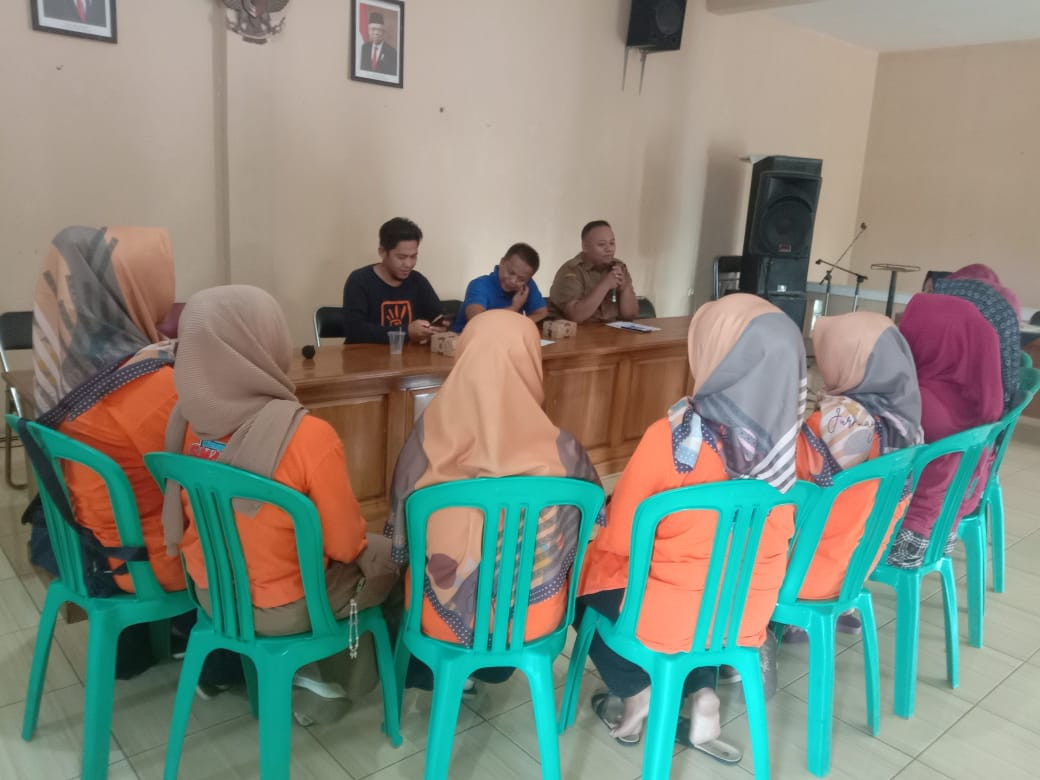 pembinaan Kader TPK di balai Desa ganeas