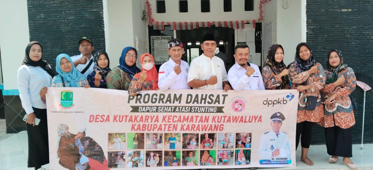 Poto bersama Pengurus Pokja Kampung KB dalam sosialisasi DAHSAT