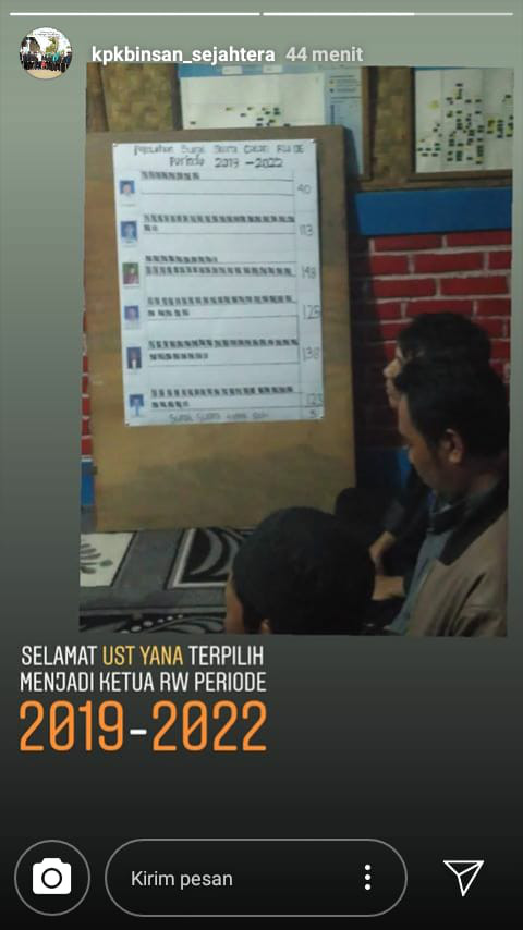 Pemilihan Rukun Warga (RW) Kampung KB Insan Sejahtera