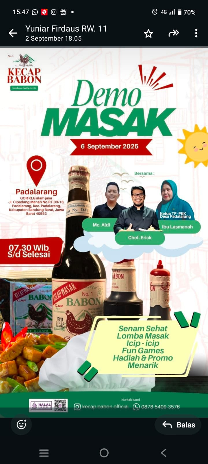 demo masak dan lomba masak