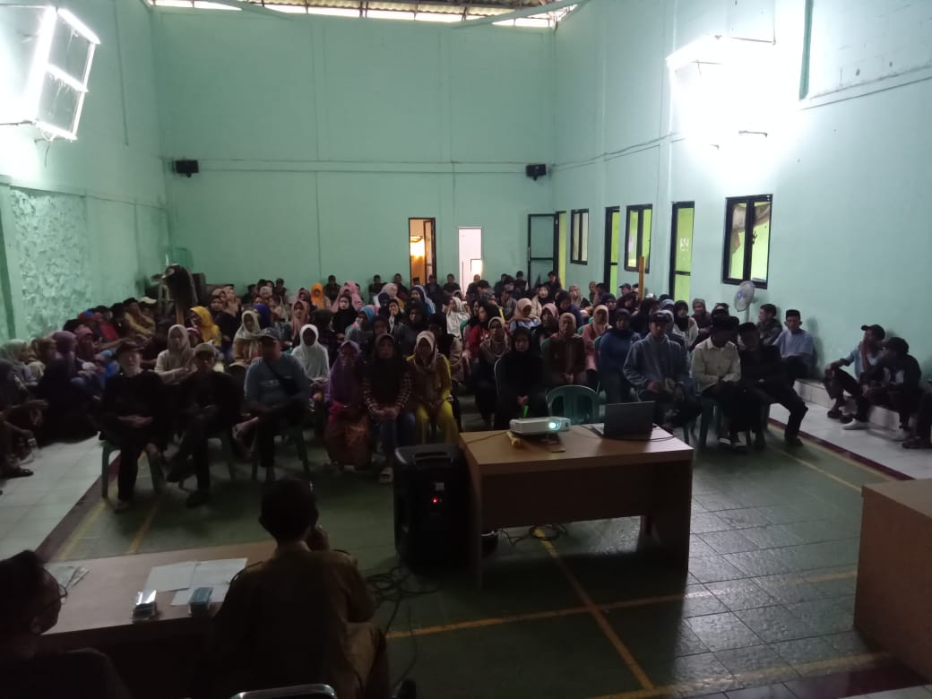 Sambutan dari pemdes Desa Wangunsari