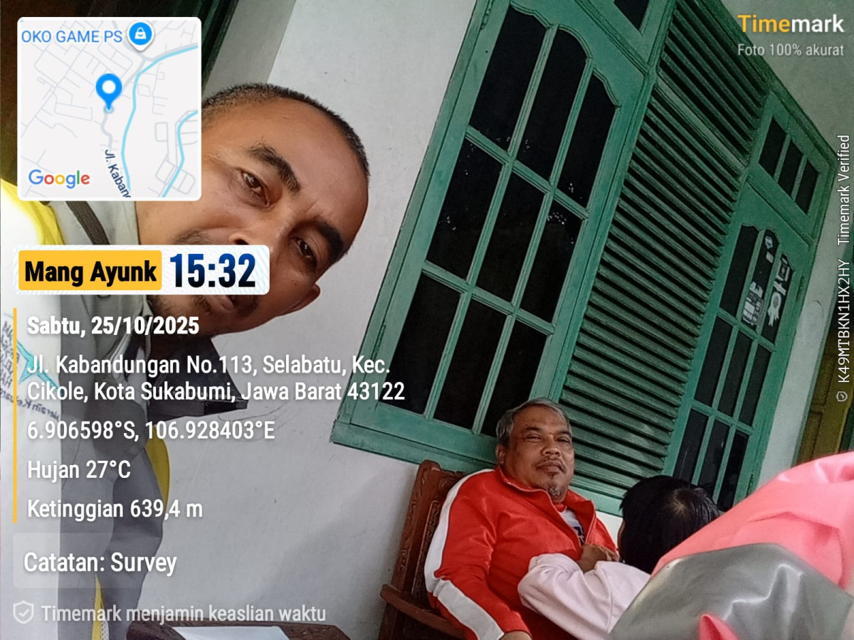 Koordinasi dengan ketua rw 6