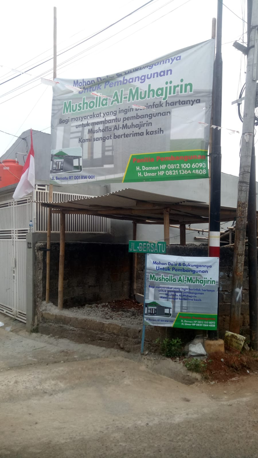 Pembangunan musholah jln bersatu rw 01