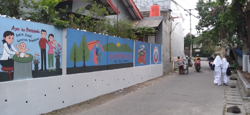 HASIL MURAL KAMPUNG KB ABADIJAYA