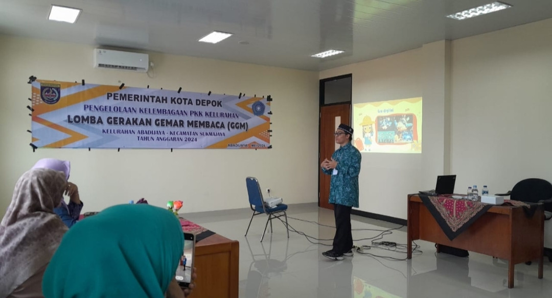 Peserta lomba Gerakan Gemar Membaca (GGM)