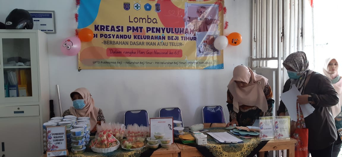 LOMBA KREASI PMT PENYULUHAN DI POSYANDU TINGKAT KELURAHAN BEJI TIMUR