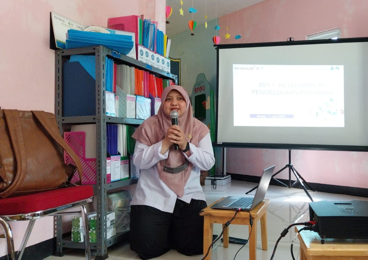 Pembinaan posyandu dari promkes dinas kesehatan kota Depok