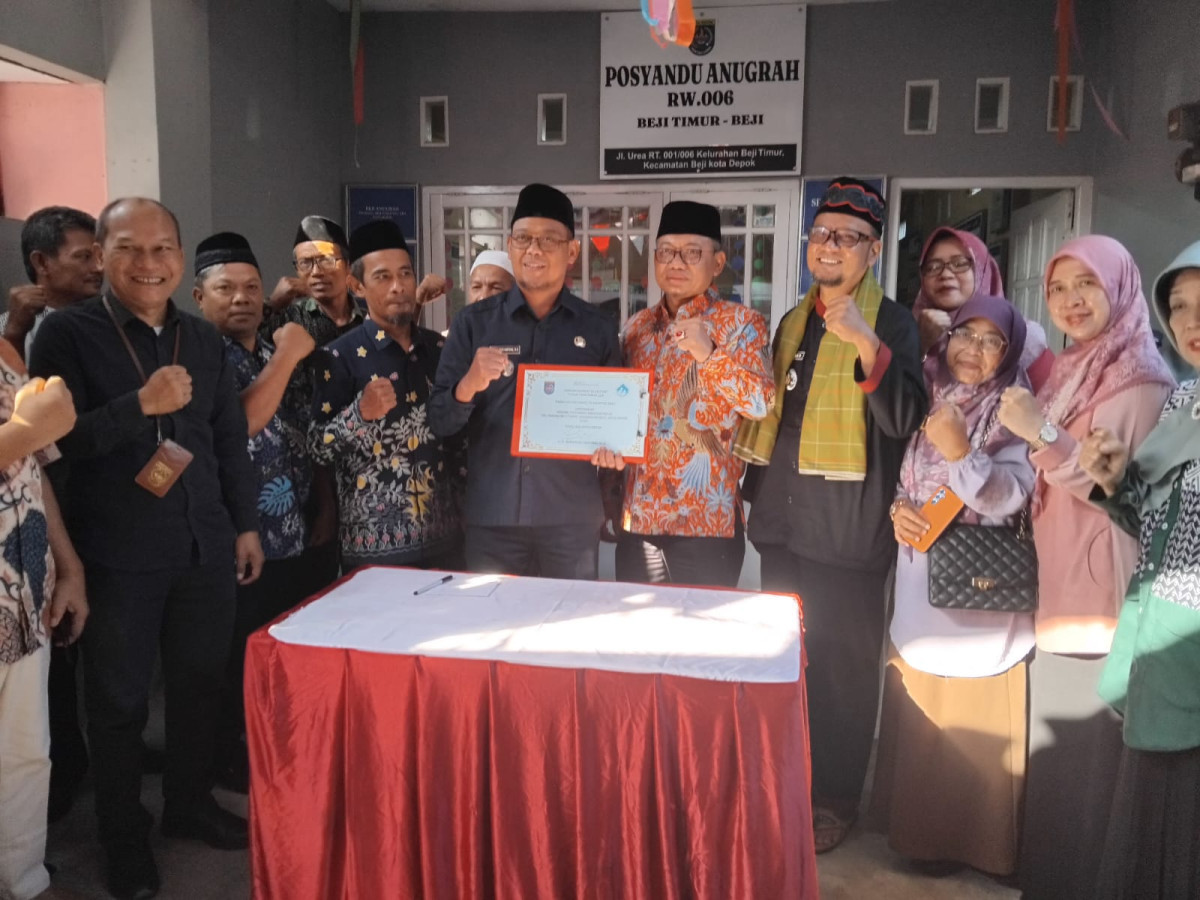 Peresmian posyandu Anugrah RW 06