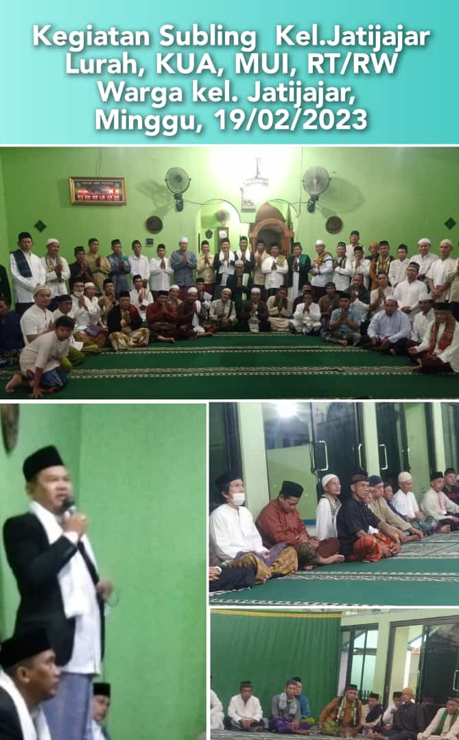 Subuh Keliling di Kelurahan Jatijajar oleh Lurah, KUA dan MUI