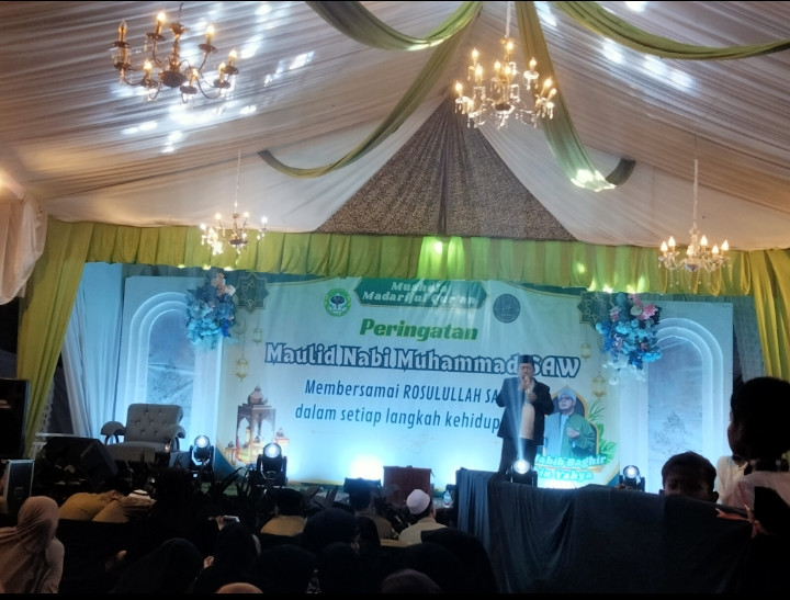 Sambutan oleh bpk camat bojongsari