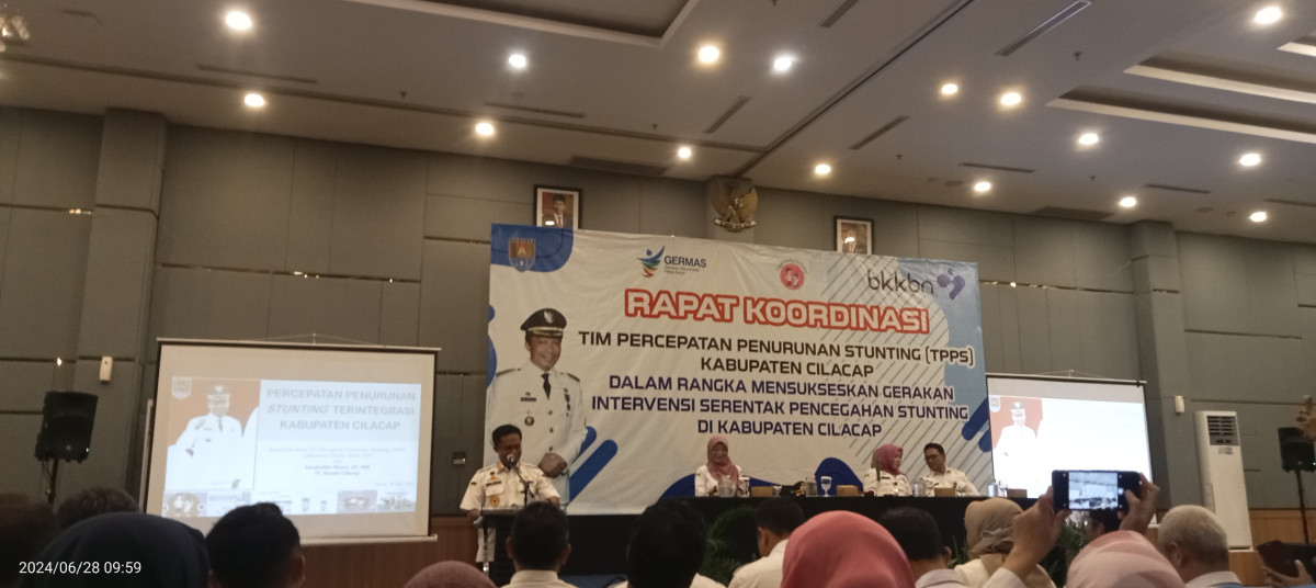 Pemaparan stunting oleh PJ bupati Cilacap