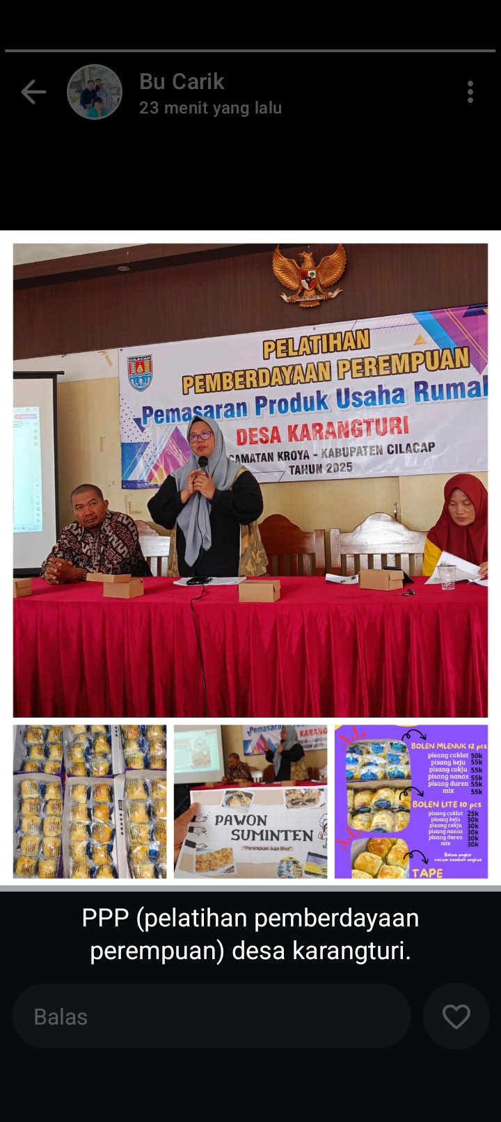 Pelatihan pangan perempuan desa karangturi