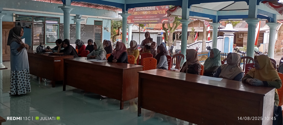 Rapat posyandu dan pembinaan kader