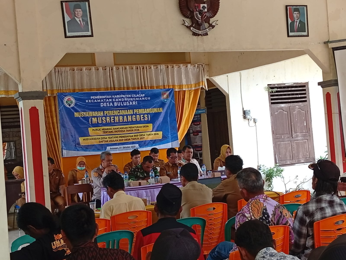 MUSRENBANGDES ( PUBLIC HEARING RANCANGAN PERATURAN DESA TENTANG RKPD TAHUN 2026 )