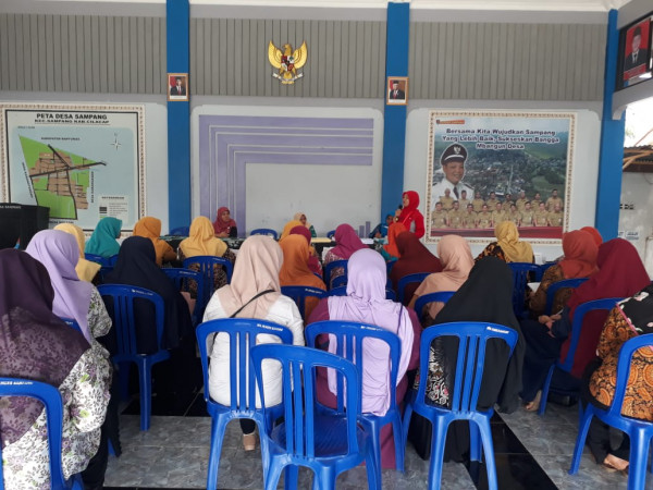 Nutrisionis puskesmas memberikan sambutan