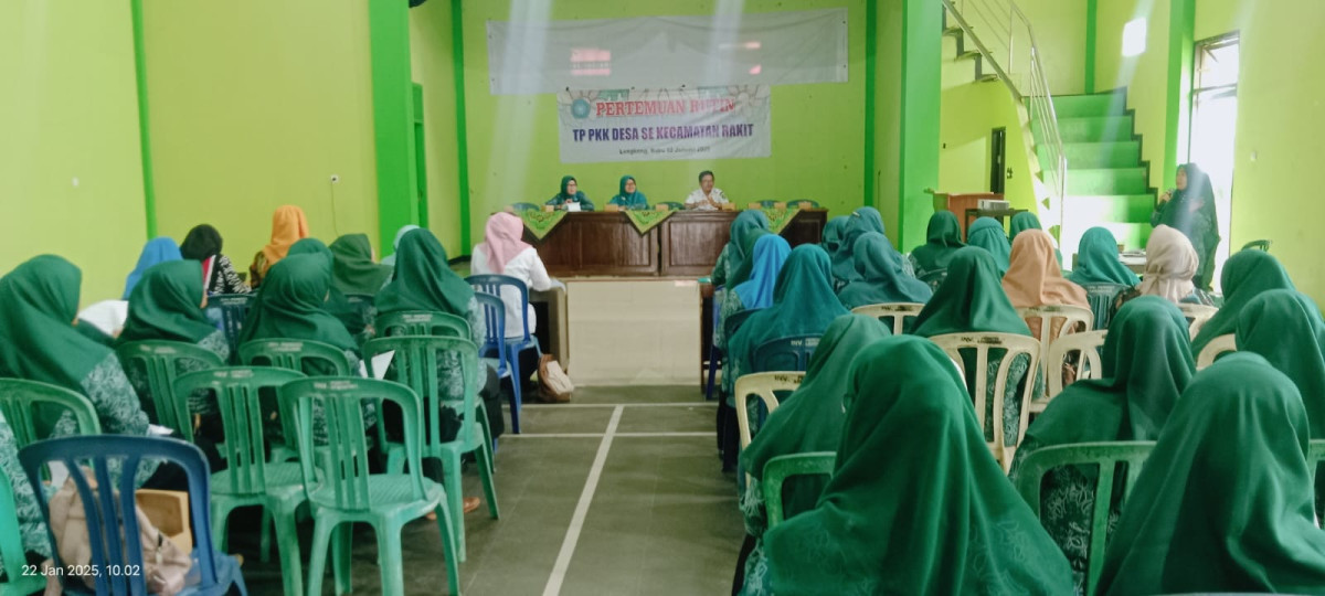 PERTEMUAN RUTIN TP PKK DESA SE KECAMATAN RAKIT ''RAPAT PLENO'' DS LENGKONG