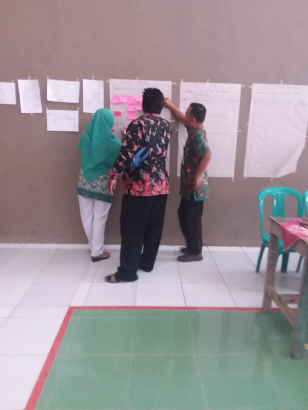 peserta kegiatan melakukan pemetaan permasalahan