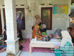 Proses kegiatan posyandu Lestari RW 01