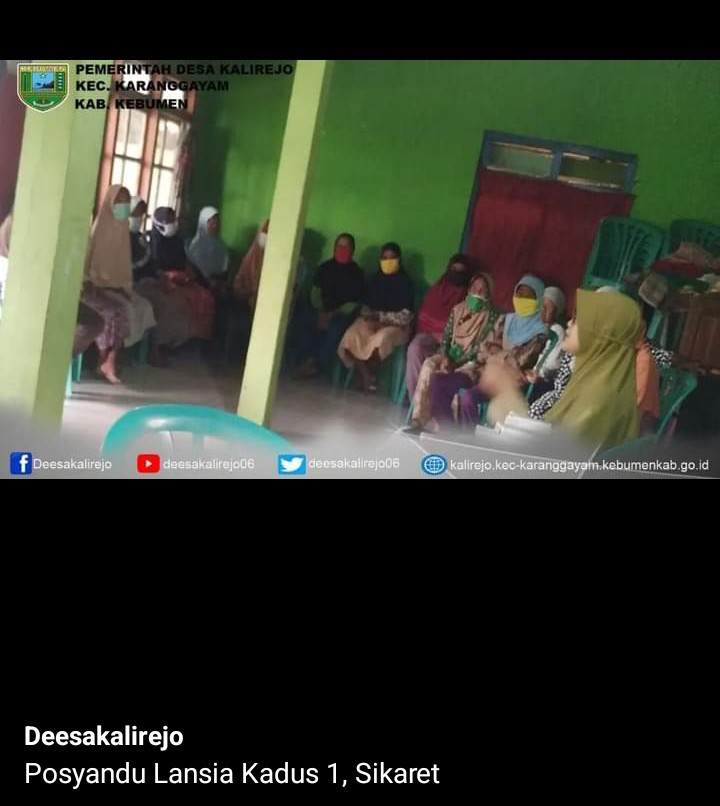 Posyandu lansia sikaret