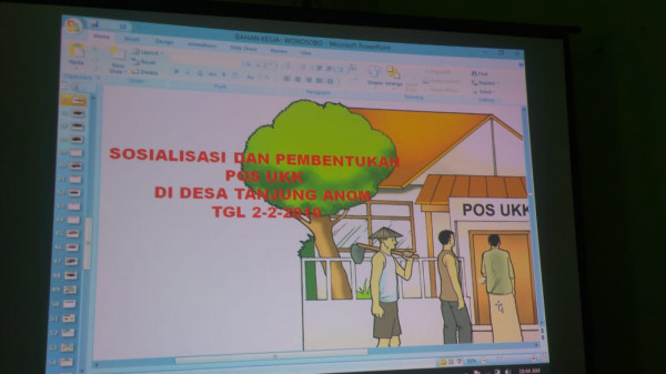 Sosialisasi pembentukan pos UKK 