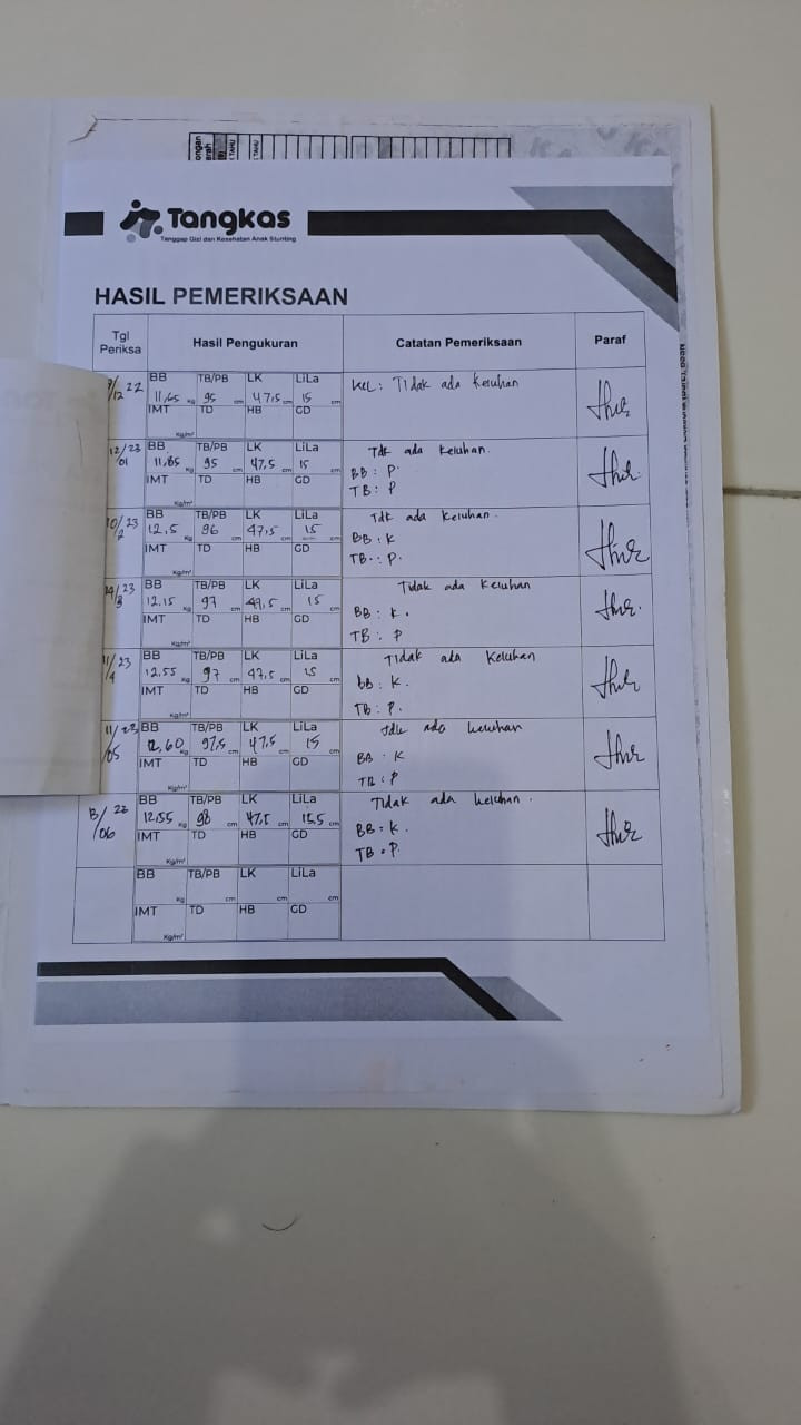 INOVASI DENGAN PEMBUATAN BUKU REKAM PEMERIKSAAN ANAK DAN REMAJA