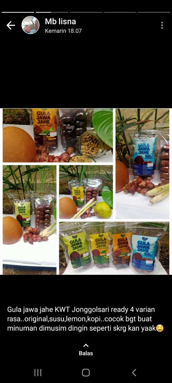 PROM]OSI P]RODUK GULA JAWA JAHE