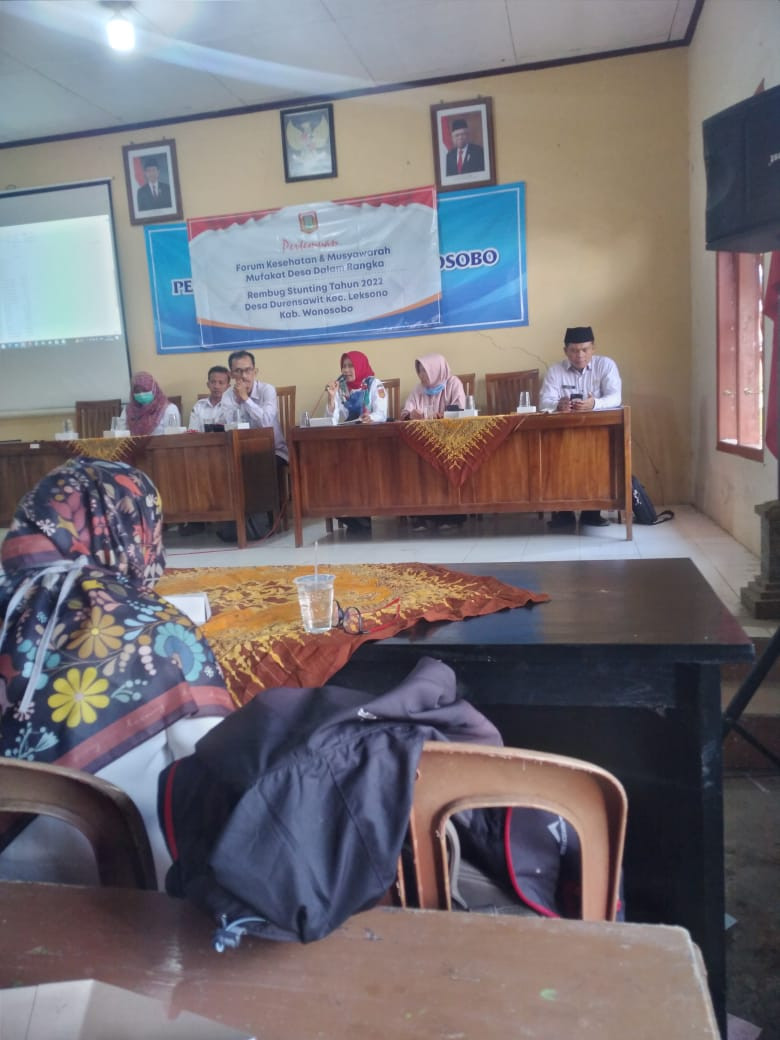 Rapat koordinasi dengan lintas sektor dalam rembug stunting tahun 2022