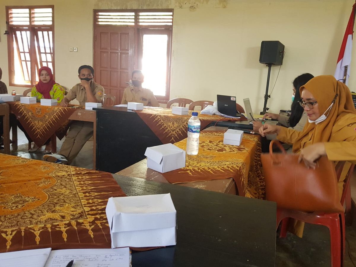 Monitoring dan Evaluasi Program Pencegahan stunting diDesa oleh Kepala Puskesmas Leksono 1