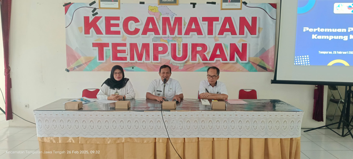 Pertemuan Pokja Kampung KB tingkat Kecamatan Tempuran