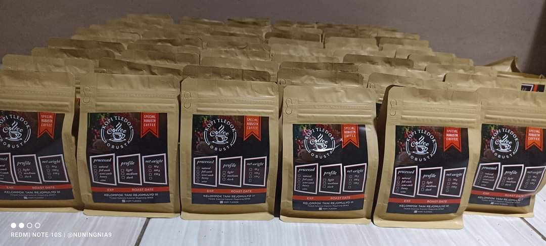 Proses pengolahan kopi Robusta dirumah produksi