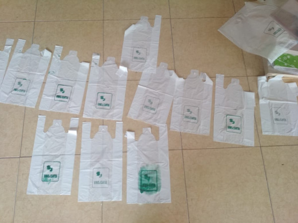 hasil sablon plastik